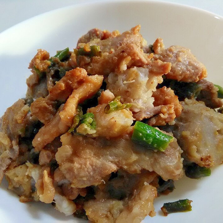 ボリュームおかず☆豚肉と里芋の甘味噌炒め
